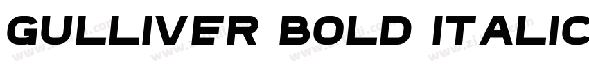 Gulliver Bold Italic字体转换